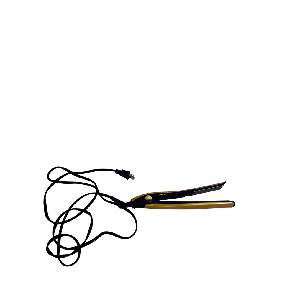 Danielle Creations Flat Iron Hair Straightener OS Gold Ceramic Plate Women